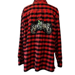 MADEWELL WOMEN’S RED & BLACK CHECKERED FLANNEL BUTTON DOWN SIZE XL